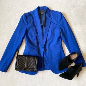 RW&CO. Blue Button Up Blazer Size 2